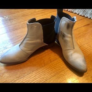 Free People black & white ankle boots.
